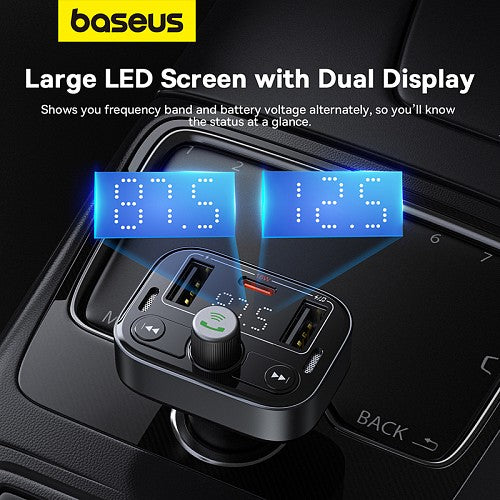 Baseus Car FM Transmitter-Charger USB/BT/SD 18W S09 Lite
