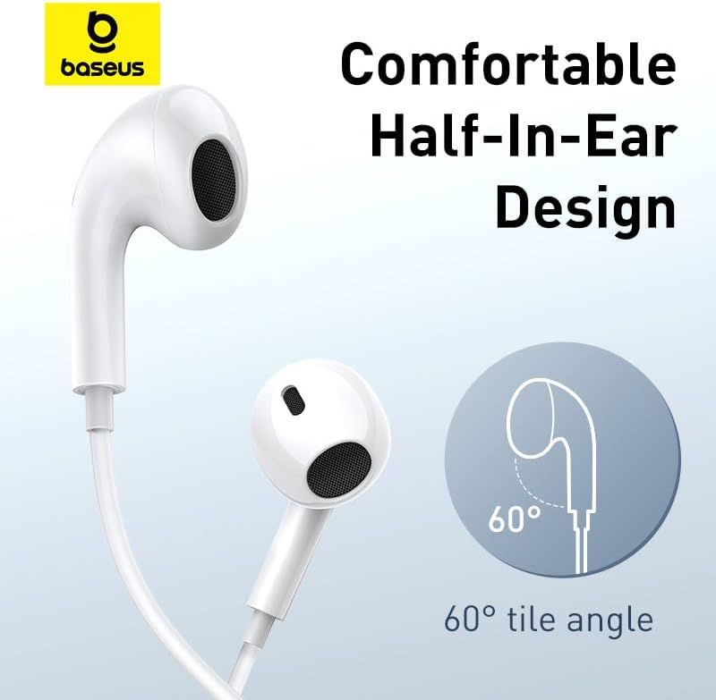 Baseus Earphones Wired Type C Encok CZ17 White