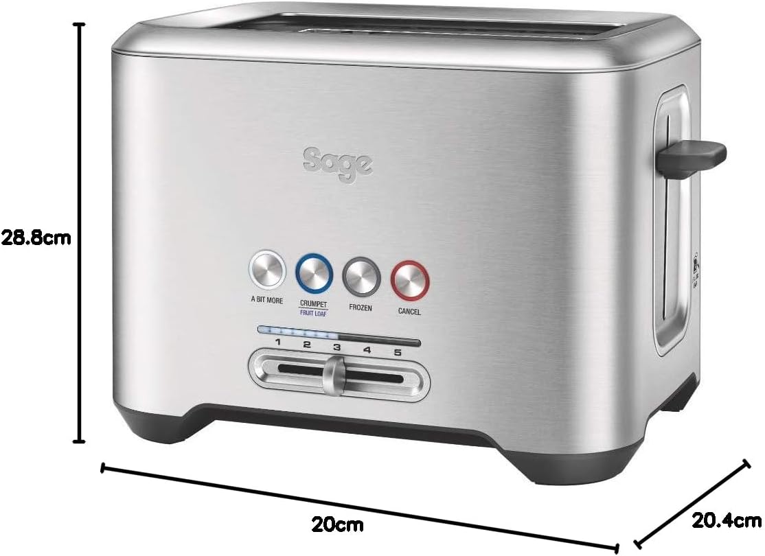 SAGE BTA720UK the 'A Bit More'™ Toaster 2 Slice