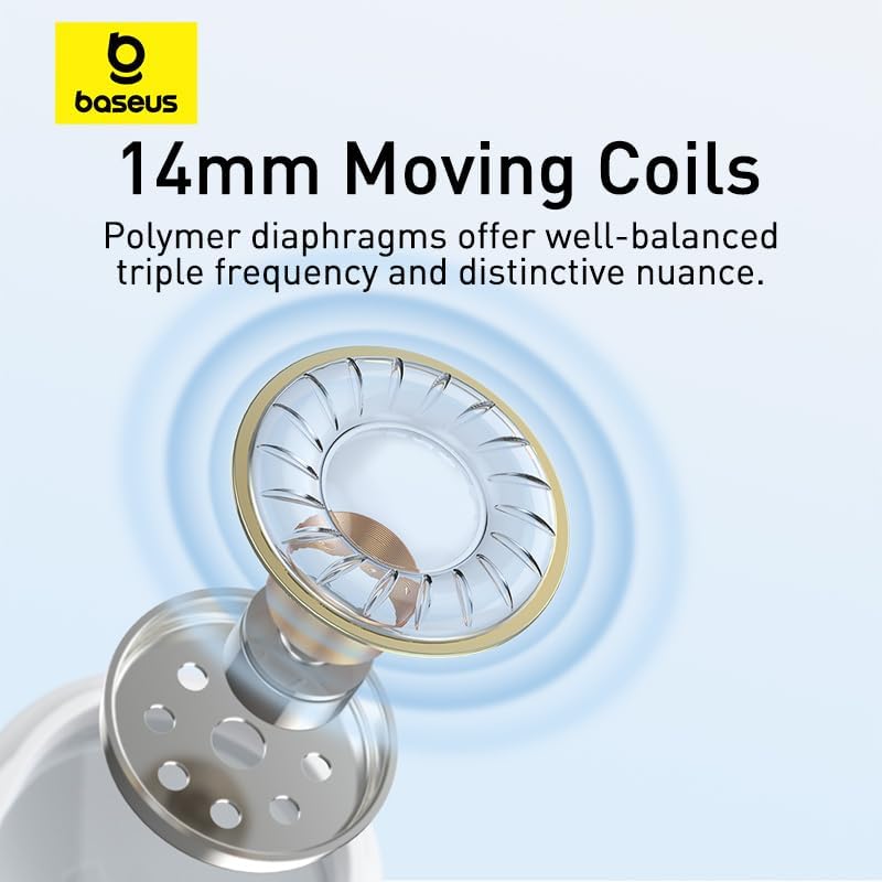Baseus Earphones Wired Type C Encok CZ17 White