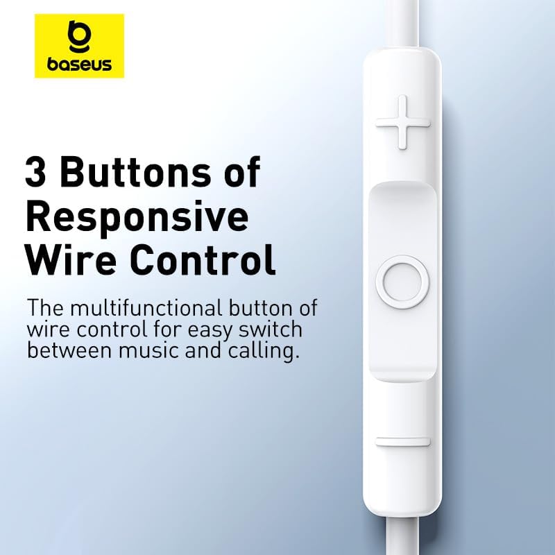 Baseus Earphones Wired Type C Encok CZ17 White