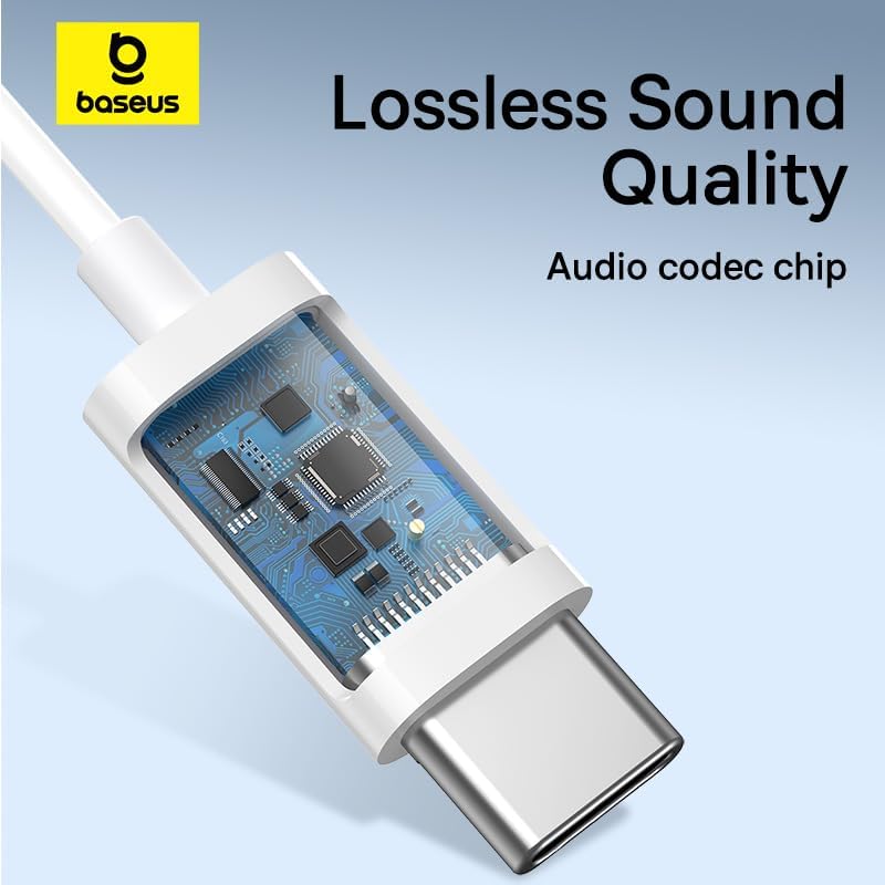 Baseus Earphones Wired Type C Encok CZ17 White