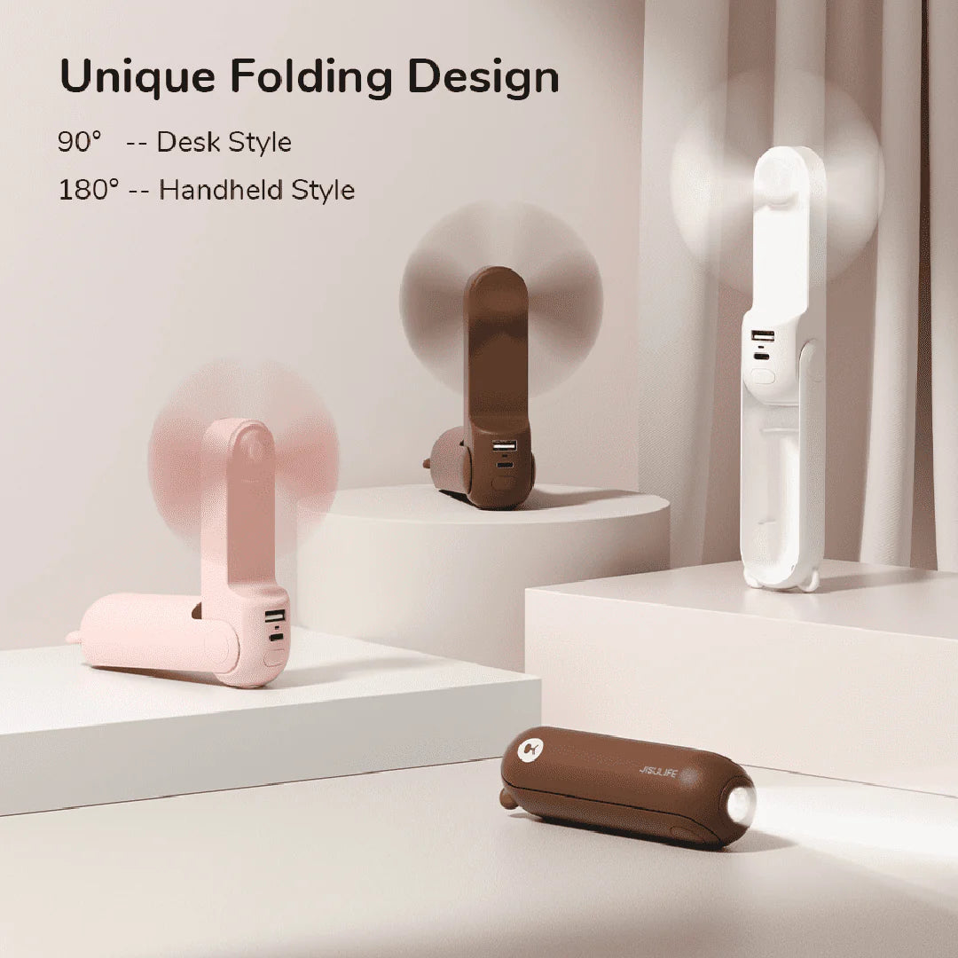 JisuLife F8X Handheld Fan Life8 Plus Pink
