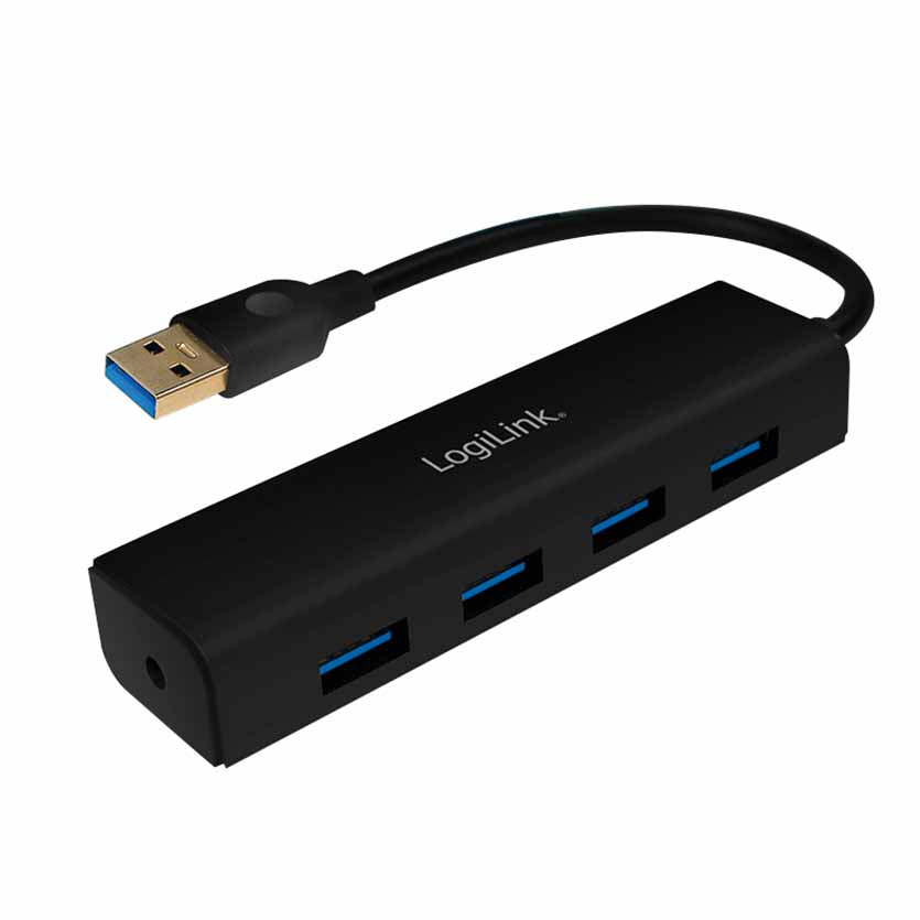 LOGILINK, UA0295 HUB 3.0 4-PORT BLACK