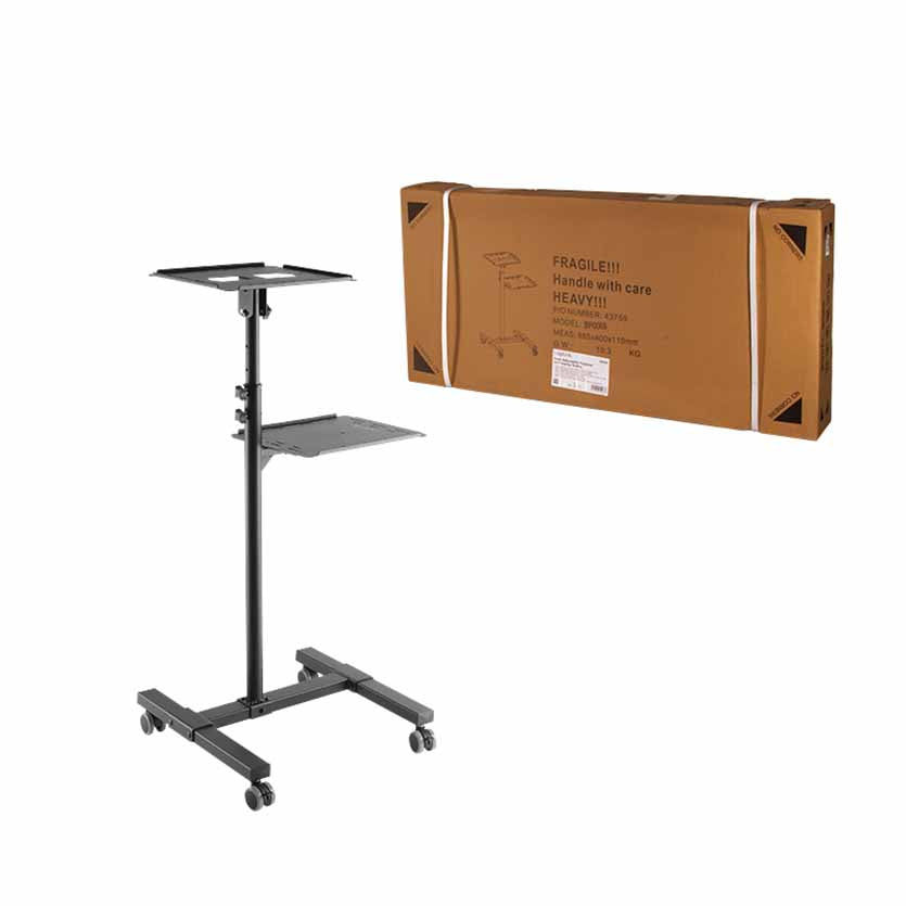 LOGILINK BP0069 PROJECTOR/LAPTOP TROLLEY, HEIGHT ADHUSTABLE, TILT 10KG
