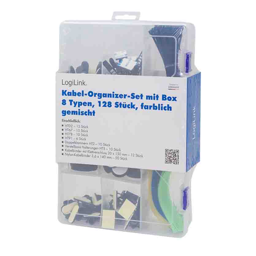 LOGILINK KAB0084 CABLE ORGANIZER SET IN A BOX