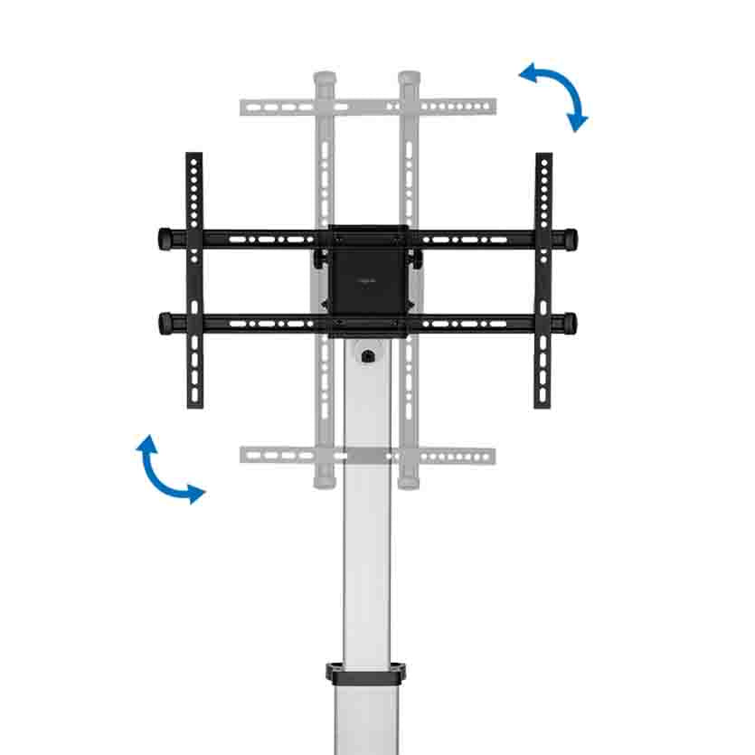 LOGILINK BP0163 TV/MONITOR CART, 37-86”, HEIGHT ADJUSTABLE, 50KG MAX.