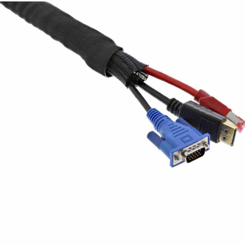 INLINE 59992C 2m SELF CLOSING SLEEVING 25mm BLACK