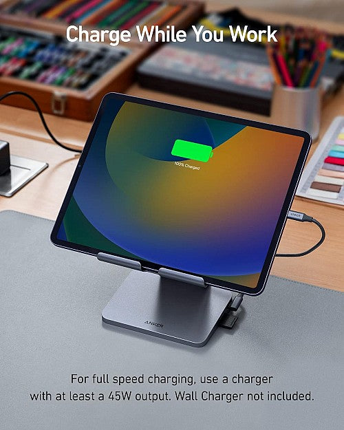 Anker Work 551 USB-C Tablet Stand Hub 8in1