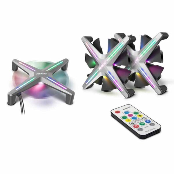 ALSEYE X12 KIT CASE COOLER 12CM RGB-FAN KIT (3FANS)