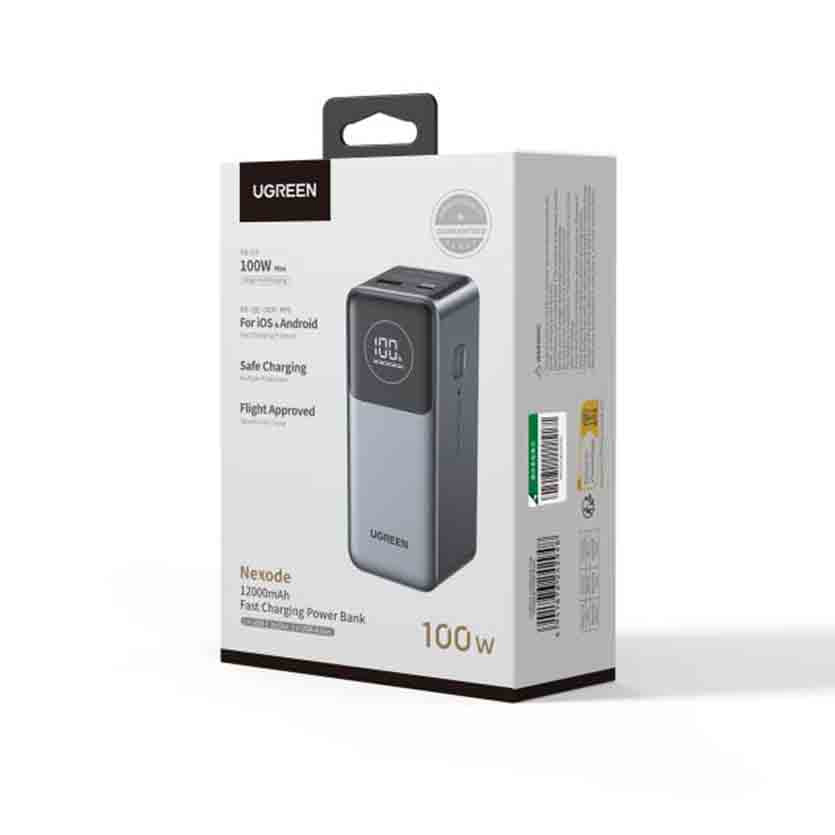 UGREEN 35526B/PB724 POWERBANK 12000mAh 100W PDx1 , QC3.1×1