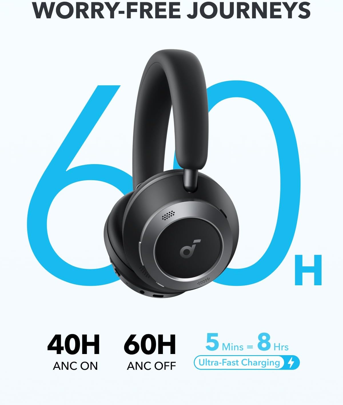 Anker Soundcore Headphones HiRes Space One Pro Black