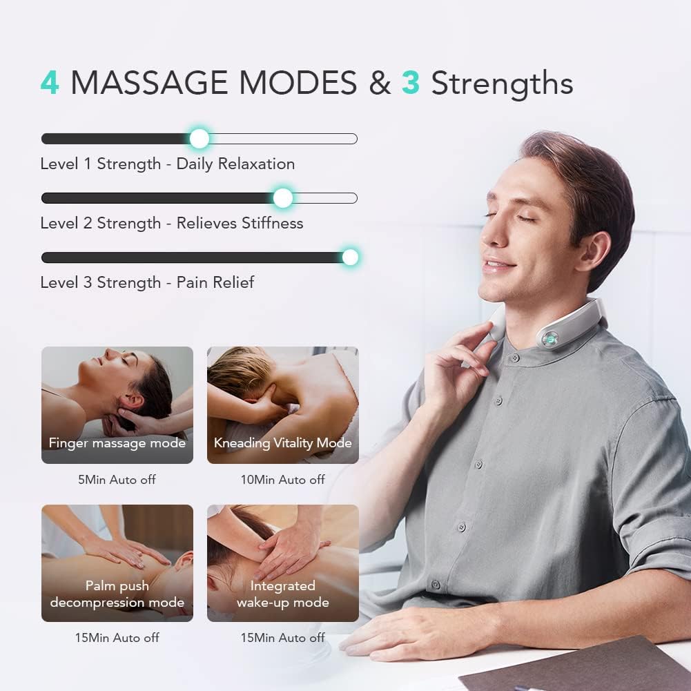 SKG G7 Pro Neck Massager Pulse-Heat-APP-Multiple Heads