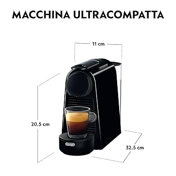 DELONGHI EN85.B Essenza Mini Nespresso Coffee Maker With Capsule Black
