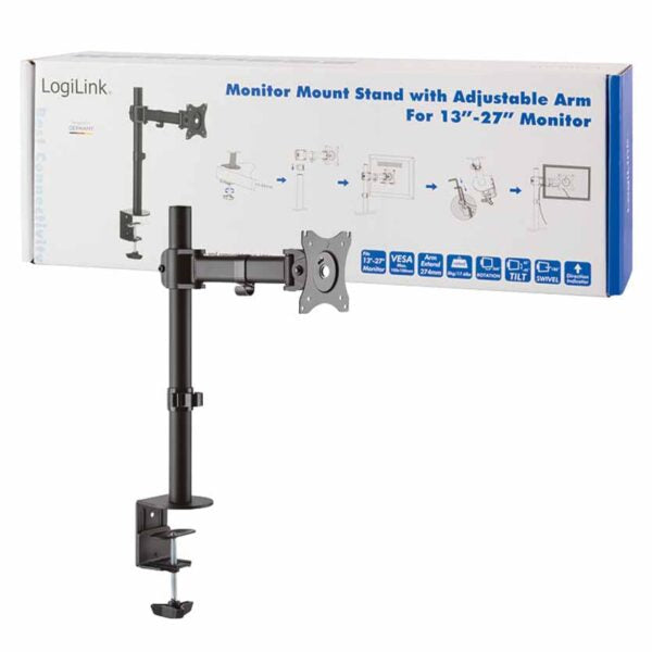 LOGILINK BP0020 MONITOR DESK MOUNT,13-27″ MAX.8KG