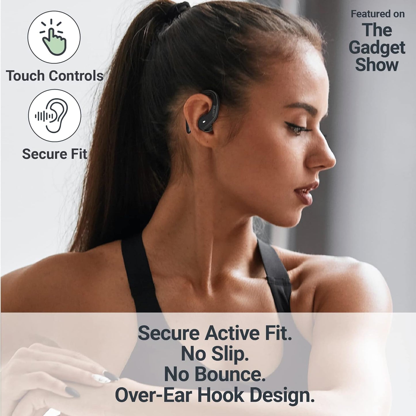 Majority IPX7 TRU-Sport TWS Earphones Black