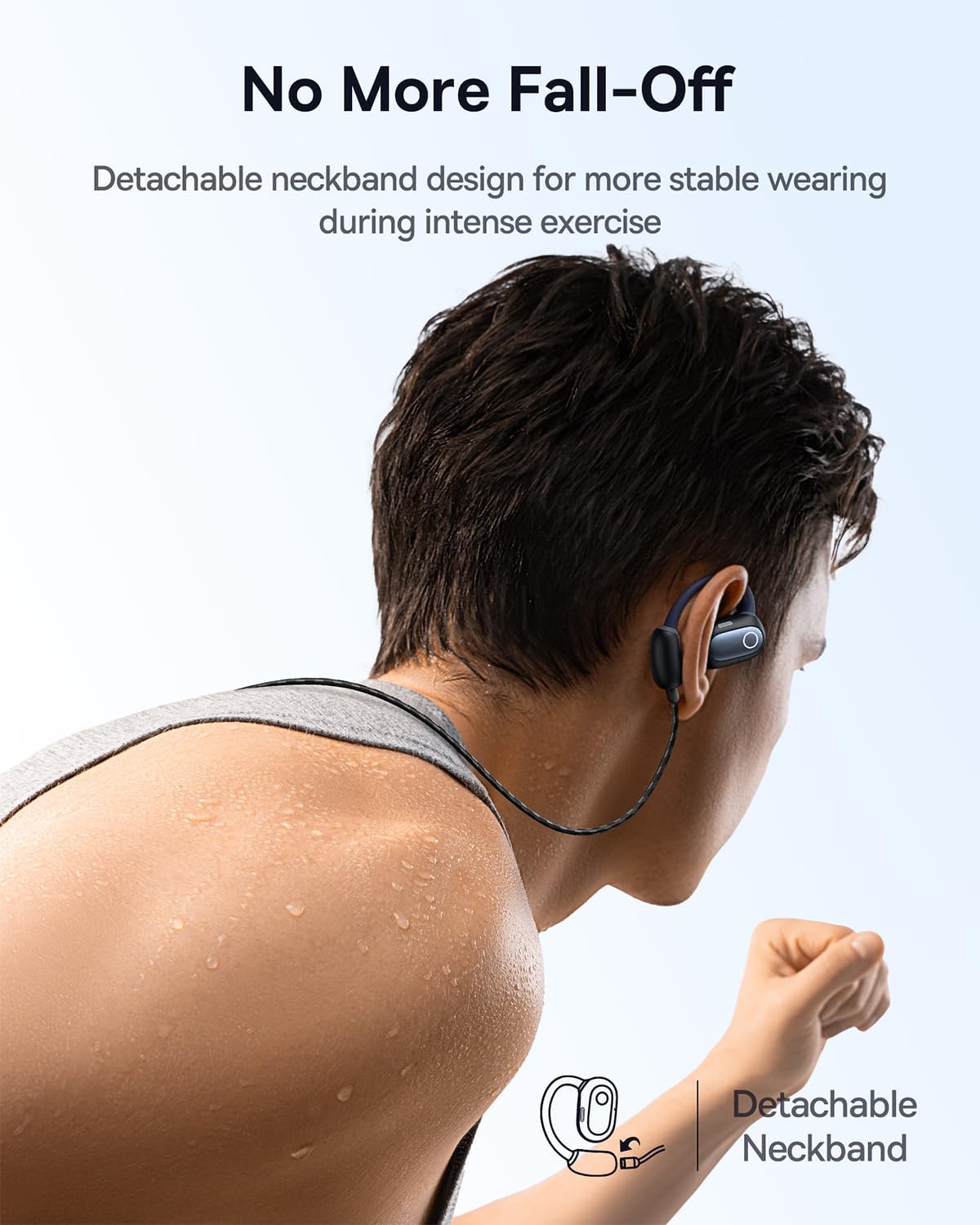 Baseus Headphones Open Ear TWS Eli Sport 1 Black