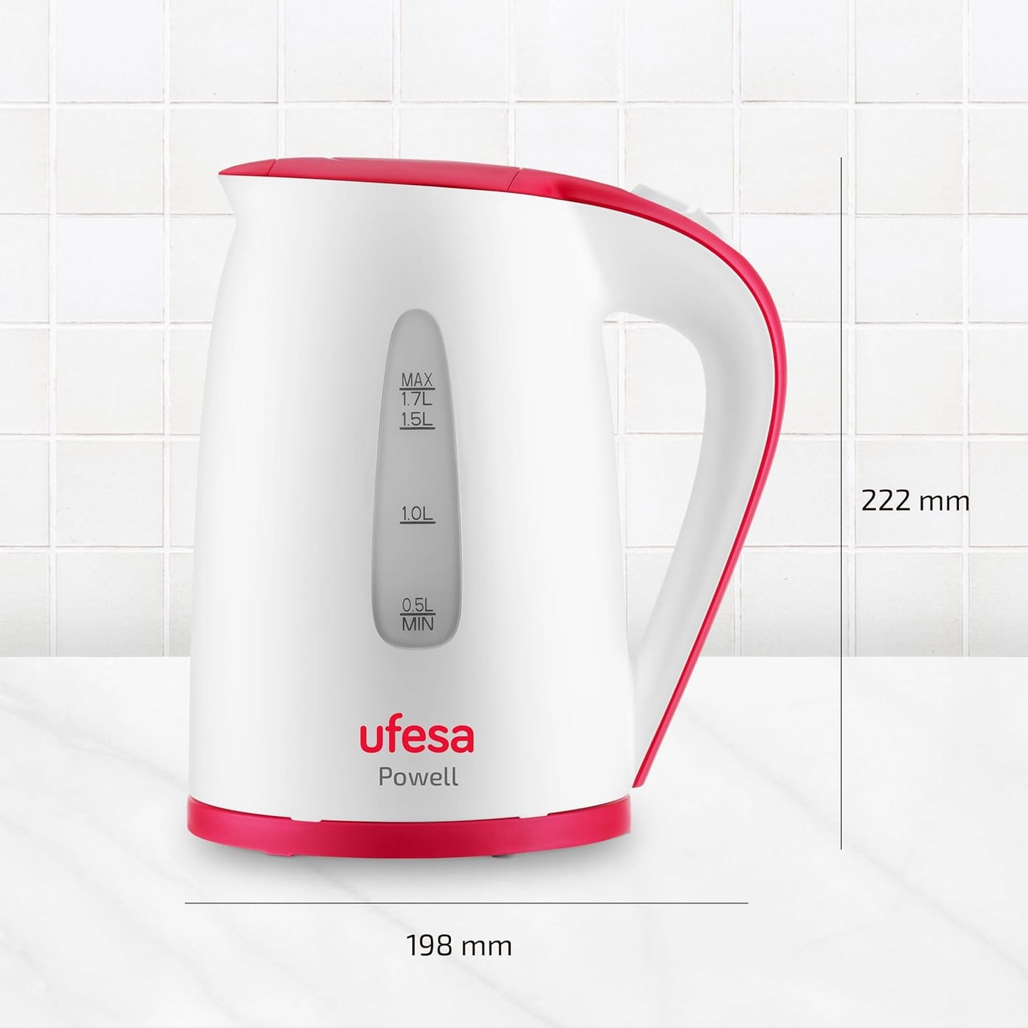 UFESA POWELL Kettle 1.7L 2200W White