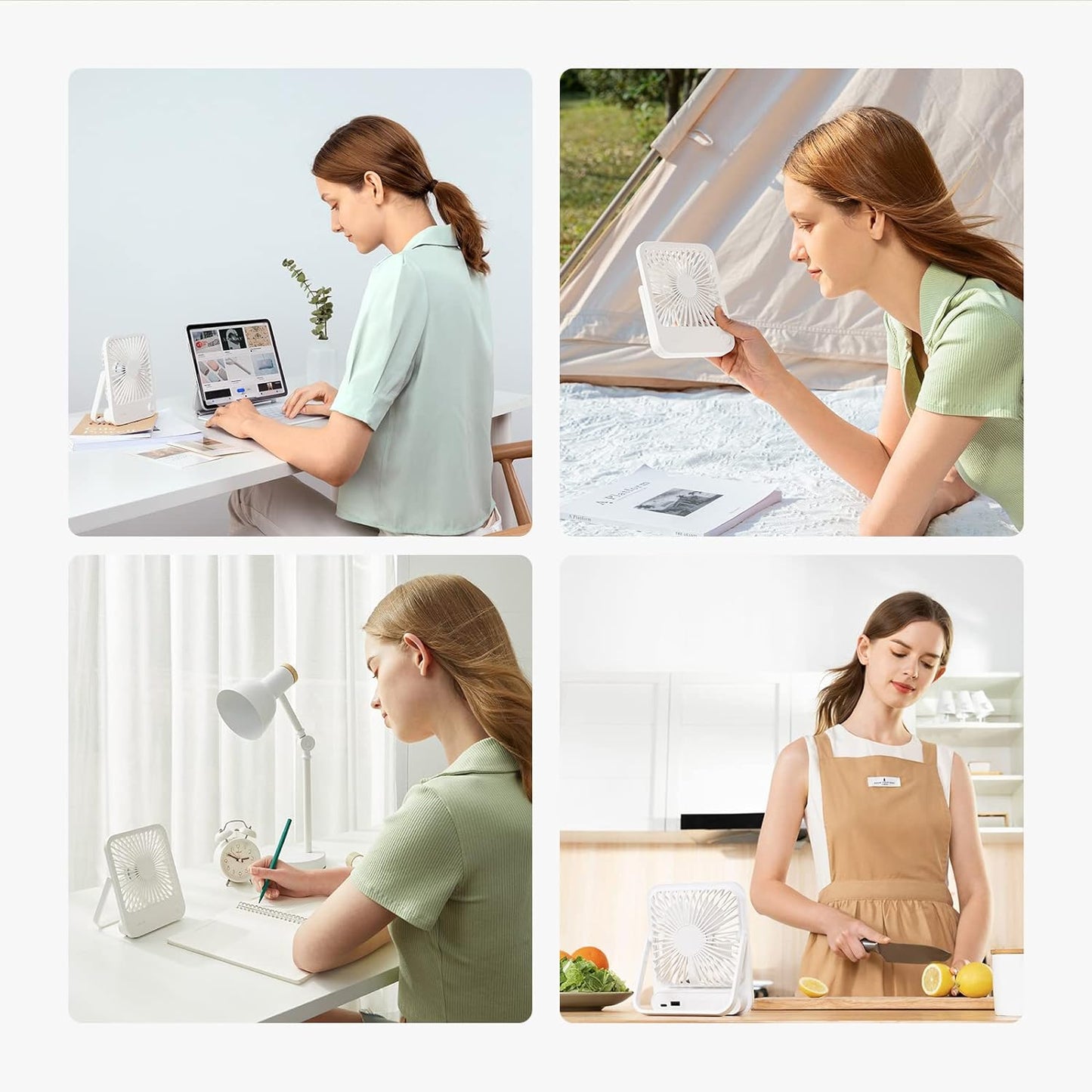 Jisulife Desktop Fan Powerbank Out FA26 White