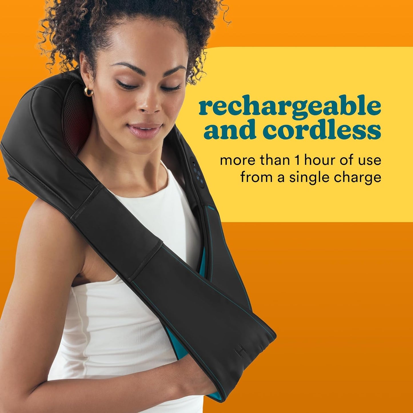 HoMedics NMS-50H Massage Neck-Shoulder Shiatsu Wireless Rechargeable