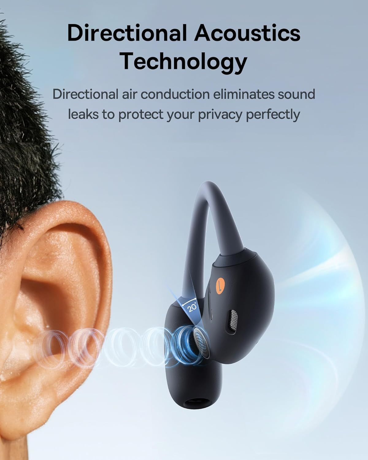 Baseus Headphones Open Ear TWS Eli Sport 1 Black