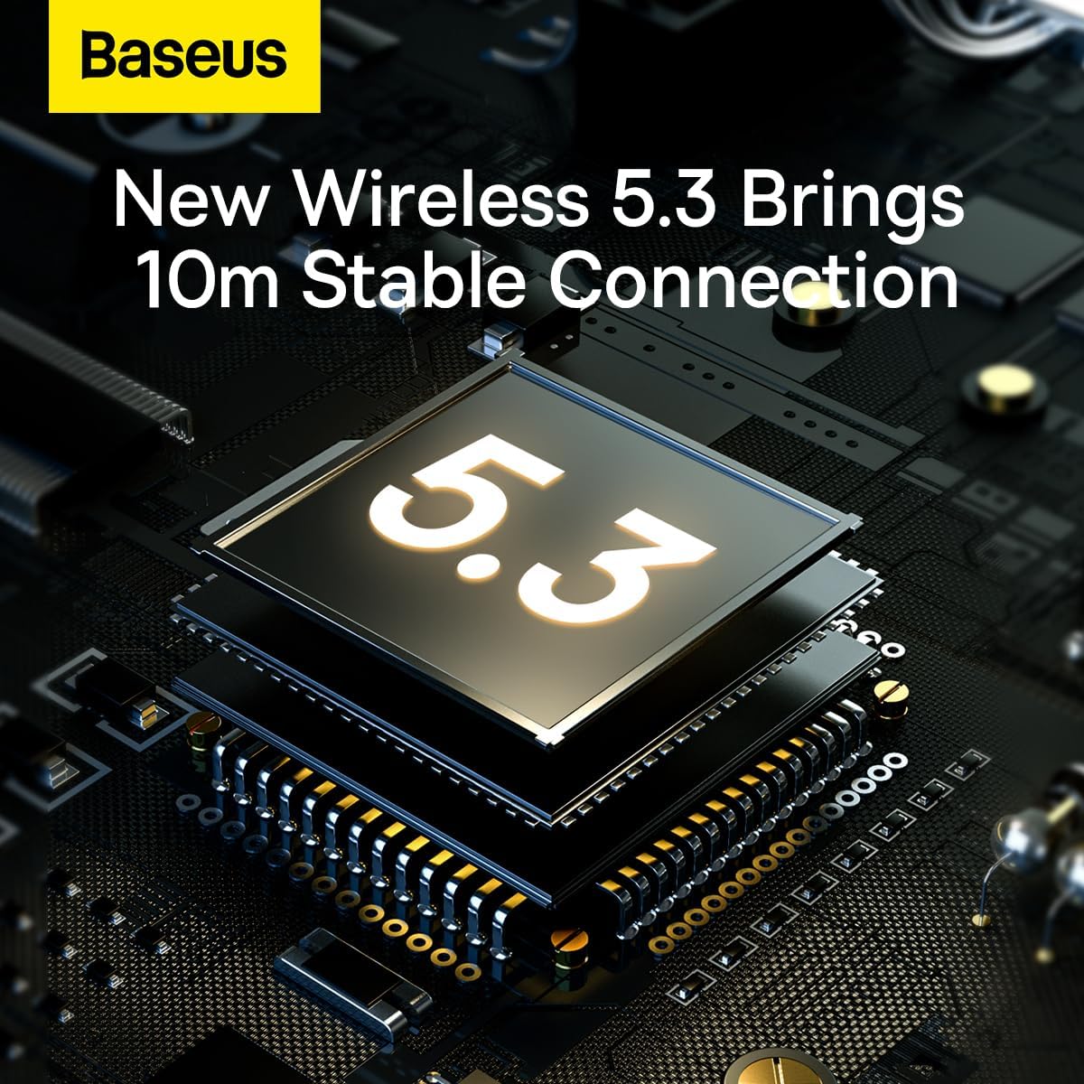 Baseus Encok D02 Pro v2 Wireless Headphones Over Ear White