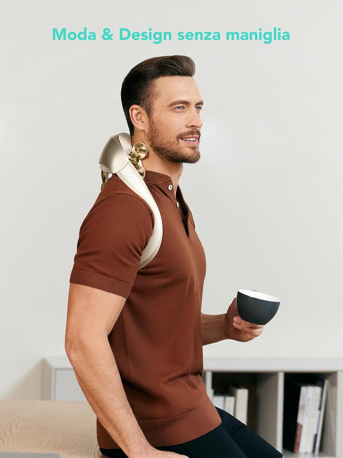 SKG H7-Ultra Neck & Shoulder Massager with White Massage Heads
