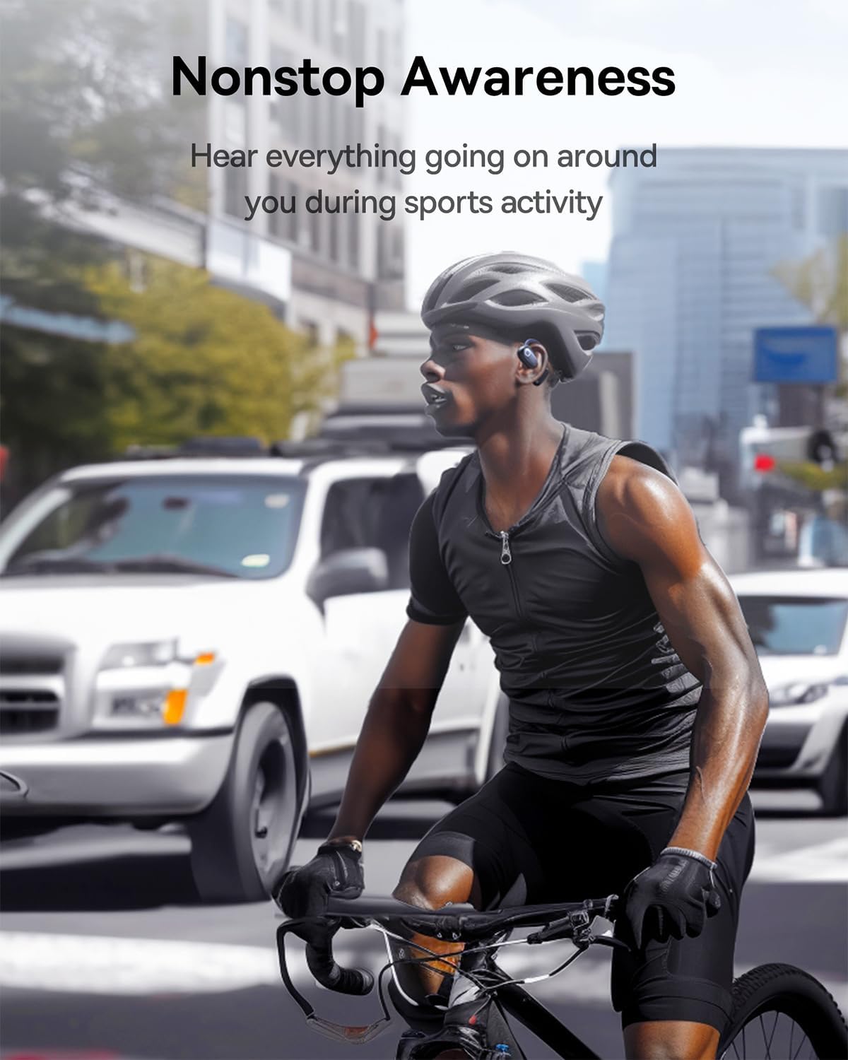Baseus Headphones Open Ear TWS Eli Sport 1 Black