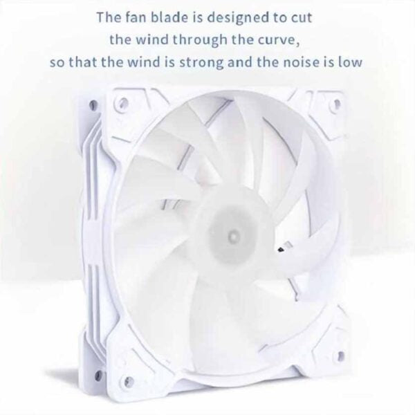 SAMA KT125W WHITE 120mm FAN KIT ARGB (3x FANS) W/FAN HUB