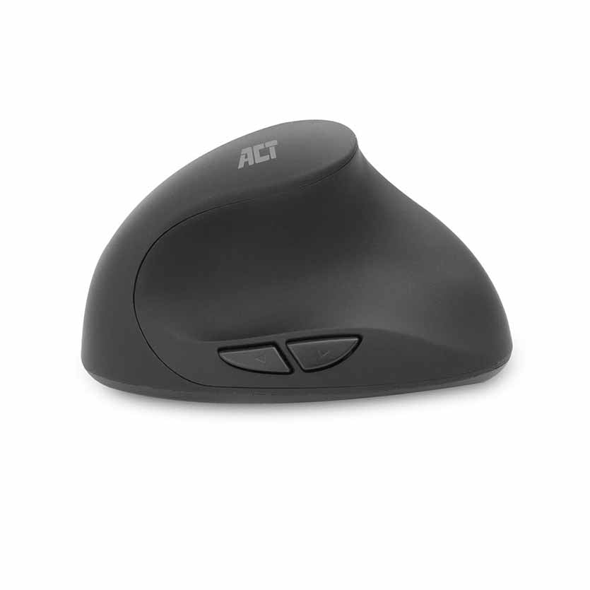 ACT, AC5101 ERGONOMIC MOUSE WIRELESS 2.4GHz USB NANO RECEIVER,1600DPI BLACK
