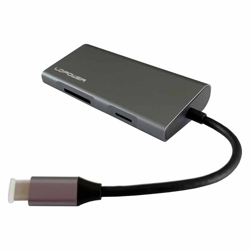 LC-POWER, LC-HUB-C-MULTI-5 USB-C HUB WITH CARD READER