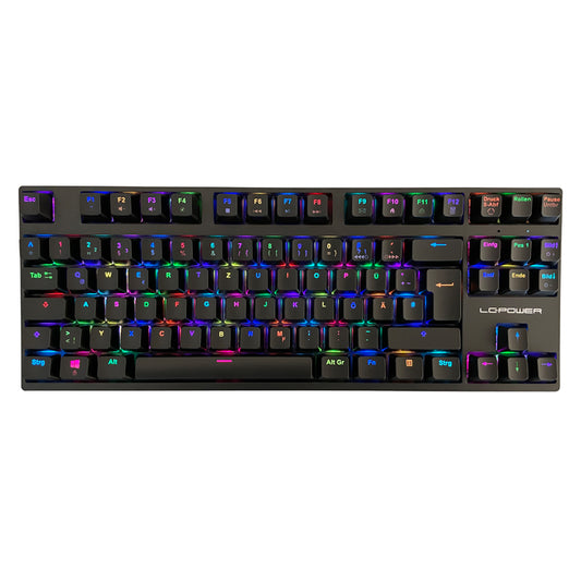 LC-POWER, LC-KEY-MECH-2-RGB-C-W MECHANICAL KEYBOARD GAMING 2.4GHz, BT/USB