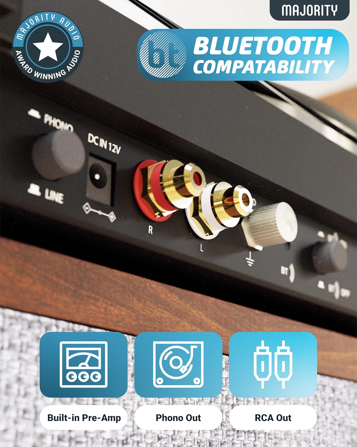 Majority Turntable STYLO Superior Quality Audiophile