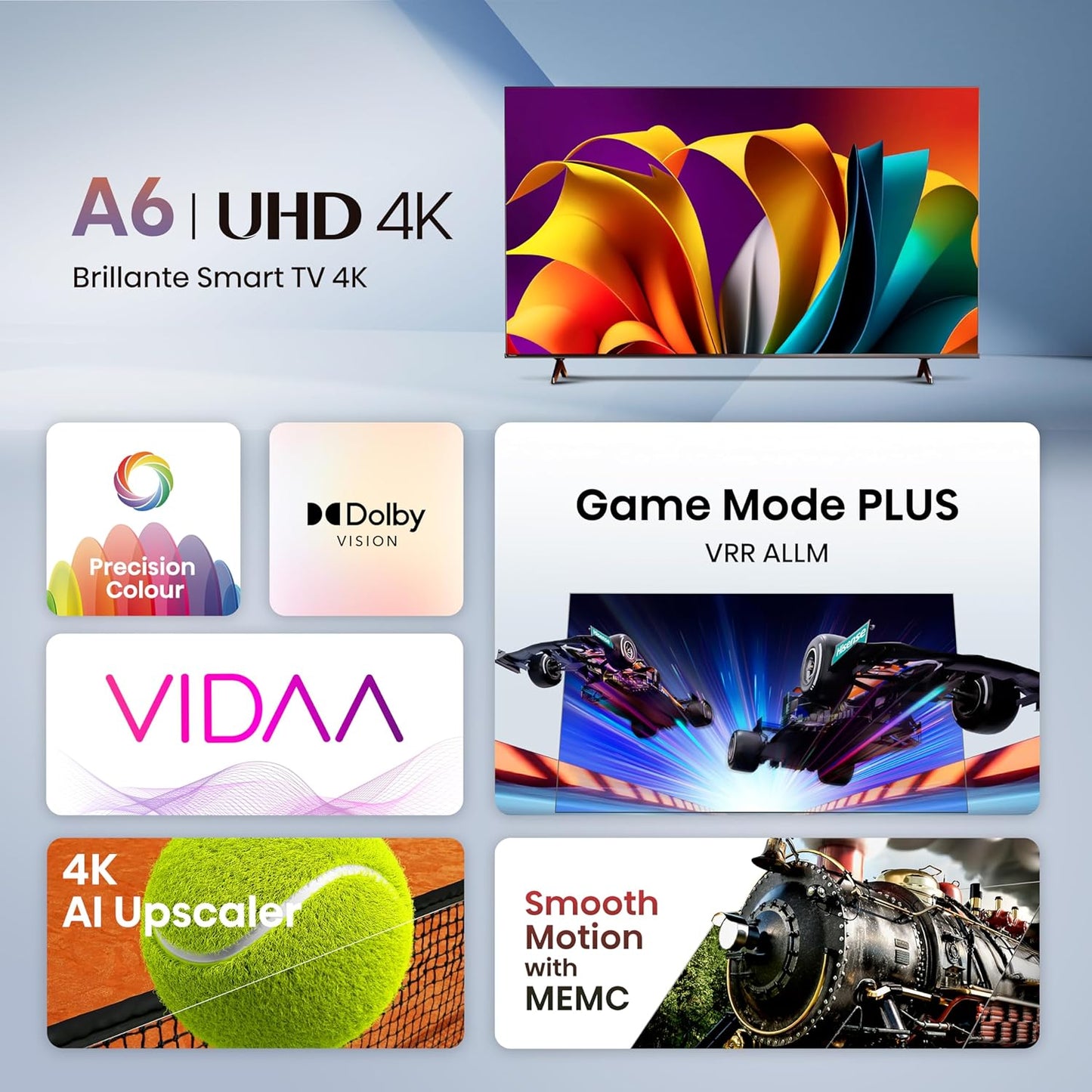 Hisense 43A6N 43'' 4K Smart LED TV Dolby