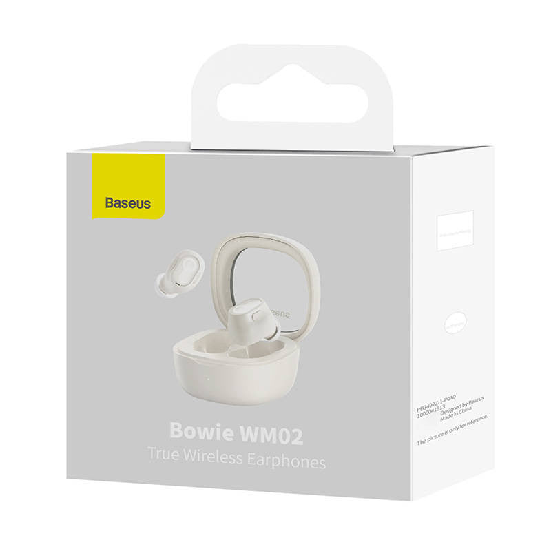 Baseus TWS Bowie WM02 Headphones In Ear White