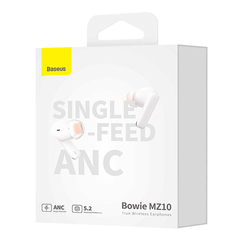 Baseus TWS ANC MZ10 Headphones In Ear White
