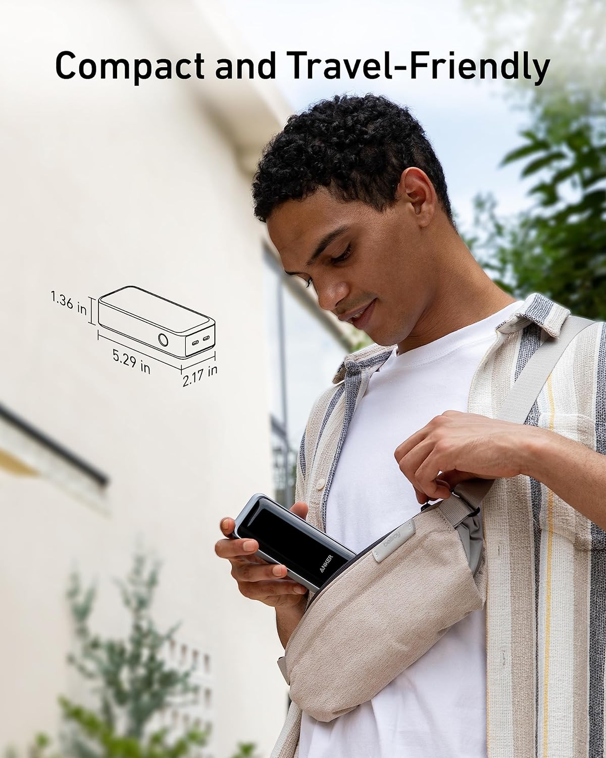 Anker Mobile Powerbank 12000 Prime 130W w/Display Black