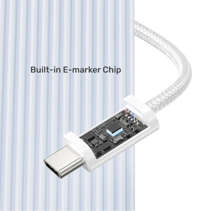 Unitek Magnetic USB-C Cable 100W 1.0m White C1414AWH-1M