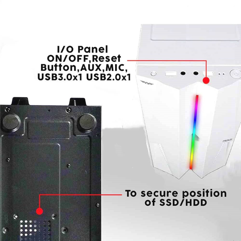 Armaggeddon TRON1 X MTX Gaming Case Black