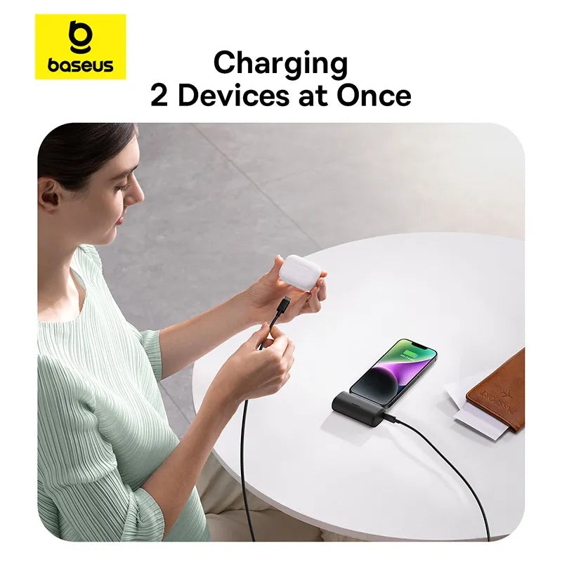 Baseus Powerbank 20W 5000mAh Plug-In Lightning 20W Black