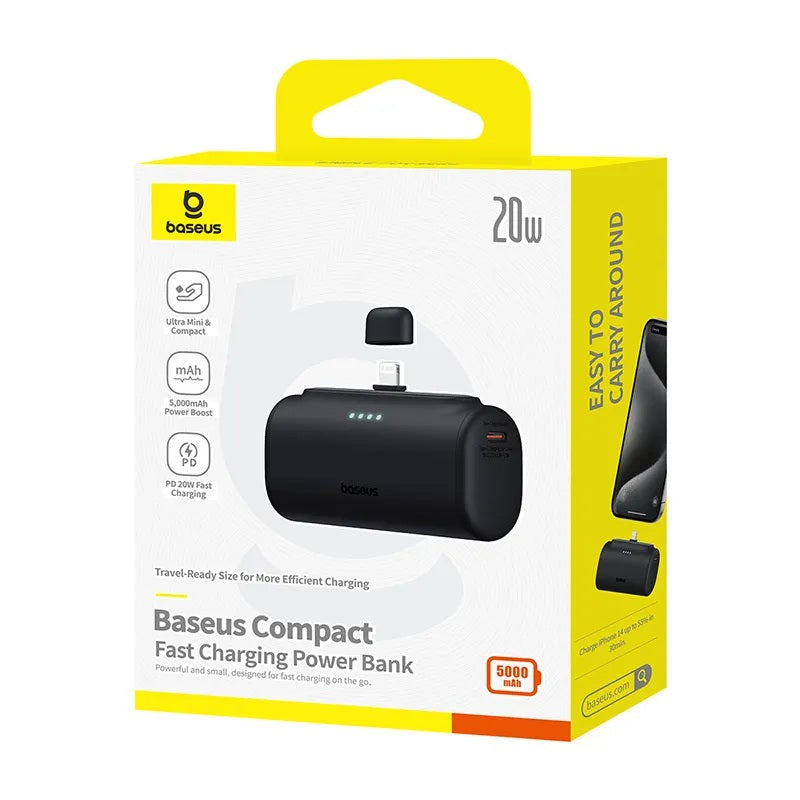 Baseus Powerbank 20W 5000mAh Plug-In Lightning 20W Black