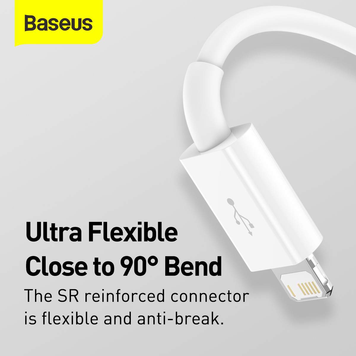 Baseus Cable Superior Series 3-in-1 1.5m White