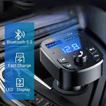 G784 Car Mp3 Player Dual Usb Fast Charger Fm Bluetooth Receiver Bluetooth Compatible 5.0 Fm Transmitter U
