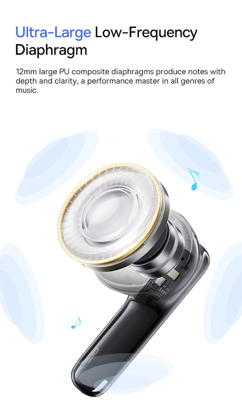 Baseus TWS Bowie E13 Headphones In Ear Galaxy Black