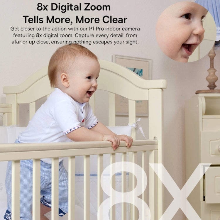 Baseus Security P1 Pro Indoor Camera 3K White EU