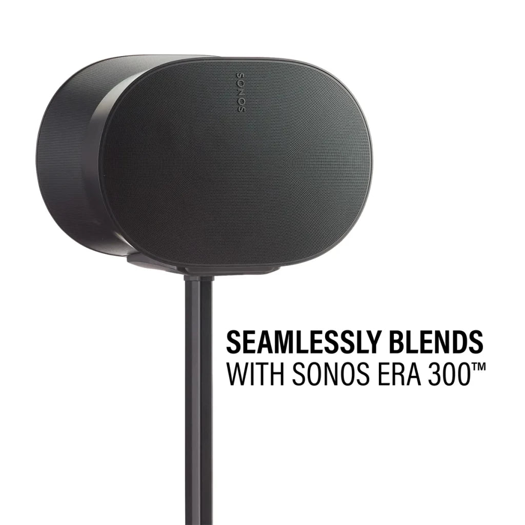 SANUS WSSE3A1 Height-Adjustable Speaker Stand for Sonos Era 300 - BLACK