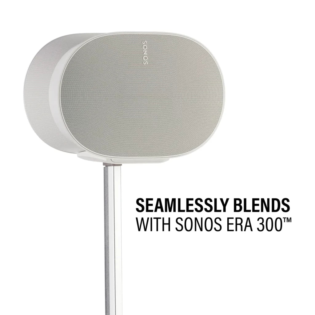 SANUS WSSE3A1 Height-Adjustable Speaker Stand for Sonos Era 300 - WHITE