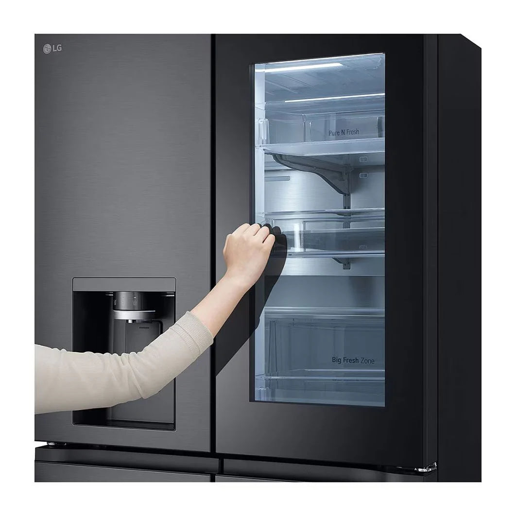 LG GMG960EVEE Refrigerator Side by Side, With Direct Water Connection, Full No Frost 638 Lt, Black