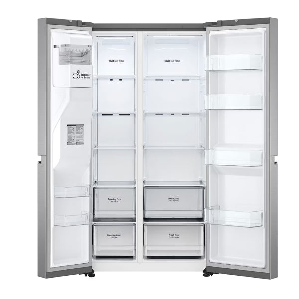 LG GSLV70PZTE Refrigerator Wardrobe, Silver