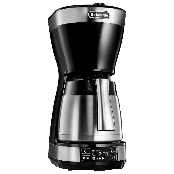 DELONGHI ICM16731 Filter Coffee Maker, Black/Silver